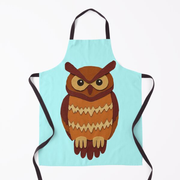 Item preview, Owl, Adorable Animals Series, Minimalist Illustration, Kids Paper Collage designed and sold by SWSandraWechner.