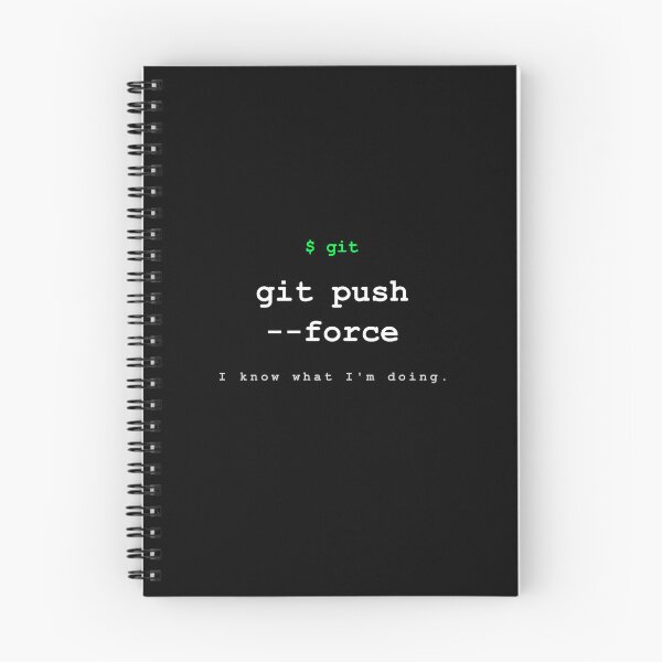 Item preview, git push --force - I know what I'm doing - Funny programmer gift for developers designed and sold by VoidLabStudio.