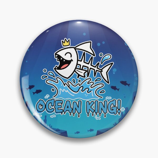 Item preview, Ocean King Funny Fish Skeleton Cartoon designed and sold by Taridesign.