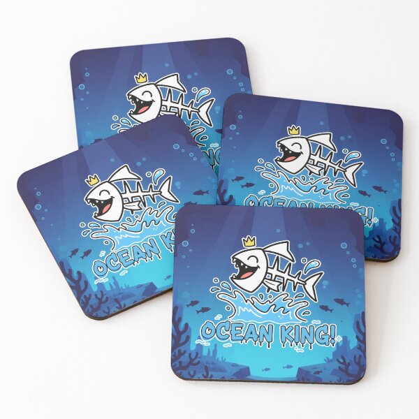 Item preview, Ocean King Funny Fish Skeleton Cartoon designed and sold by Taridesign.