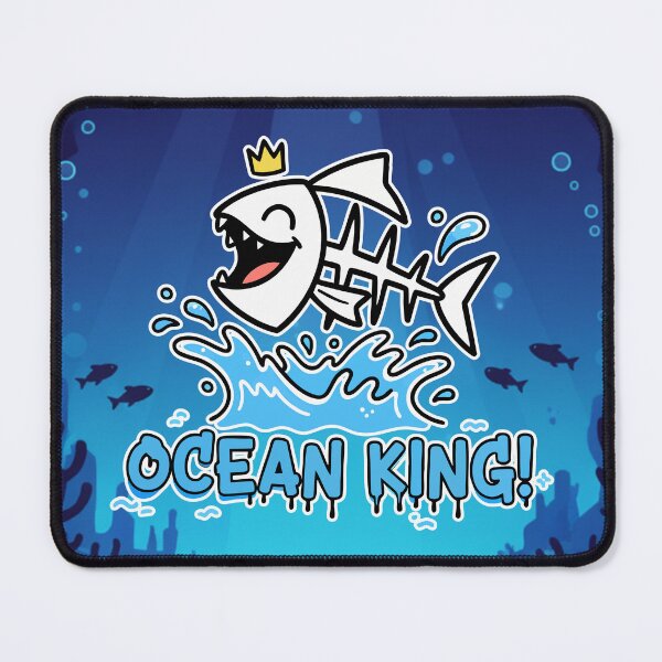Item preview, Ocean King Funny Fish Skeleton Cartoon designed and sold by Taridesign.