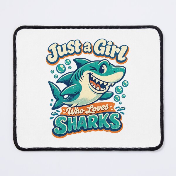 Item preview, Just a Girl Who Loves Sharks designed and sold by LuveraxArt.