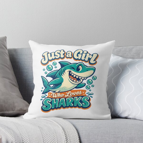 Item preview, Just a Girl Who Loves Sharks designed and sold by LuveraxArt.