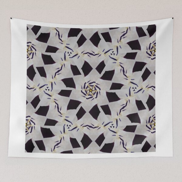 Item preview, Geometric Floral Pattern – Black White Abstract Design designed and sold by SilentBloomLab.