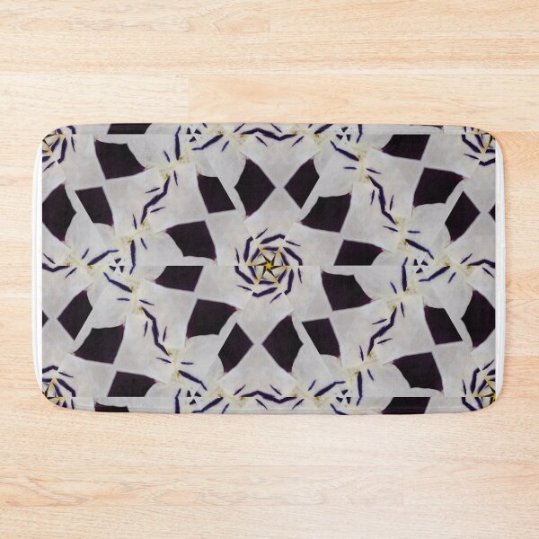 Item preview, Geometric Floral Pattern – Black White Abstract Design designed and sold by SilentBloomLab.