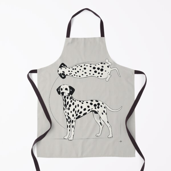 Item preview, Black and White Dalmatian Duo Geometric Dog Design designed and sold by POD DYNASTY.