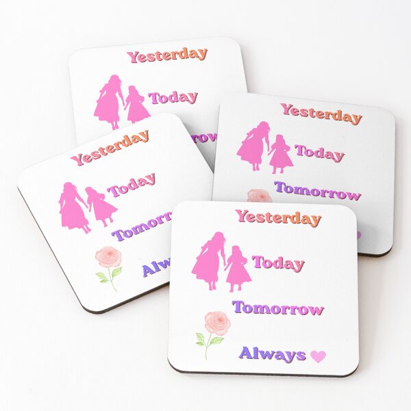 Item preview, Yesterday Today Tomorrow Always – Mother’s Day Love Quote Gift for Mom   designed and sold by NapoliApparel.