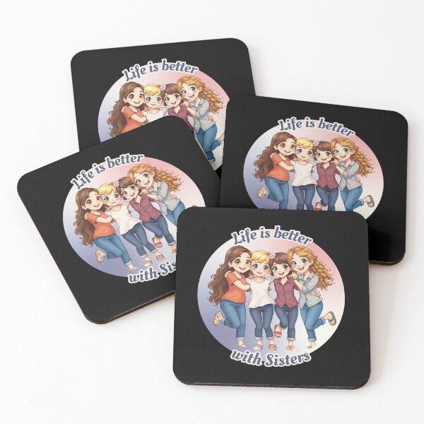 Item preview, Life Is Better With Sisters – Cute Sister Gift designed and sold by Silaris Designs.