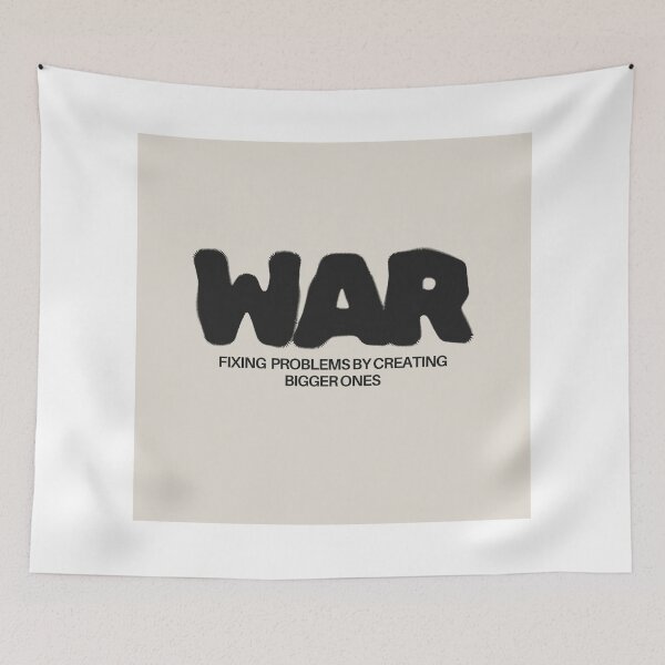 Item preview, Funny anti war quote design sarcastic humor designed and sold by Shey-B.
