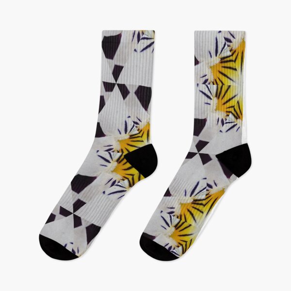 Item preview, Star Floral Pattern – Hypnotic Yellow Black Kaleidoscope designed and sold by SilentBloomLab.