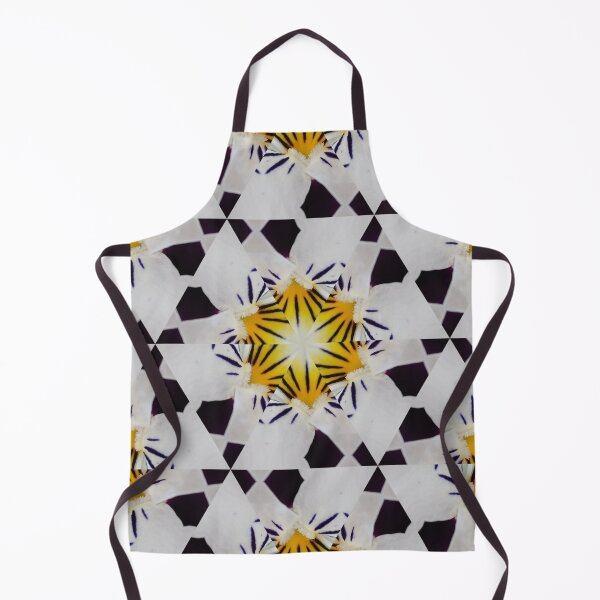 Item preview, Star Floral Pattern – Hypnotic Yellow Black Kaleidoscope designed and sold by SilentBloomLab.