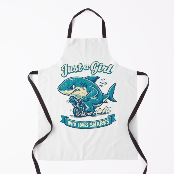 Item preview, Just a Girl Who Loves Sharks designed and sold by LuveraxArt.