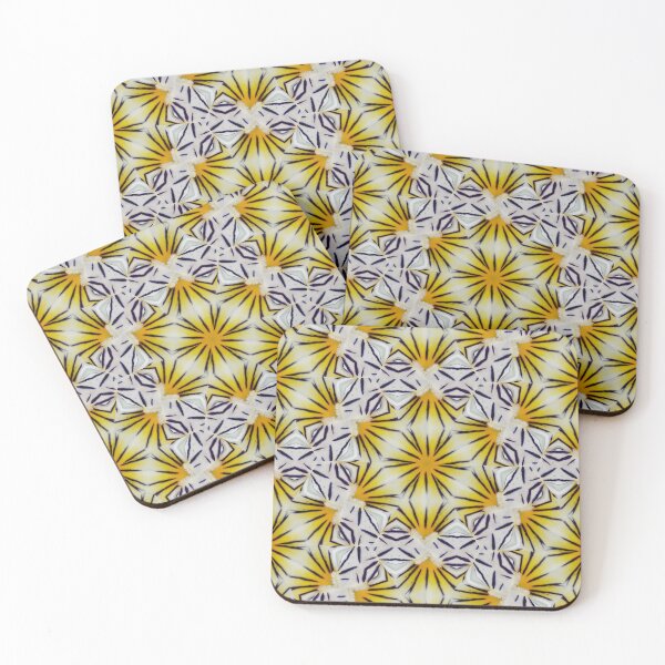 Item preview, Radiant Floral Pattern – Bold Yellow Abstract Design designed and sold by SilentBloomLab.