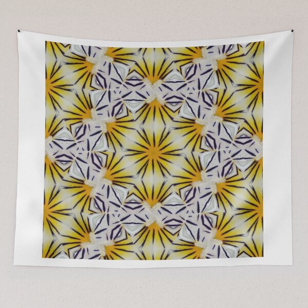 Item preview, Radiant Floral Pattern – Bold Yellow Abstract Design designed and sold by SilentBloomLab.