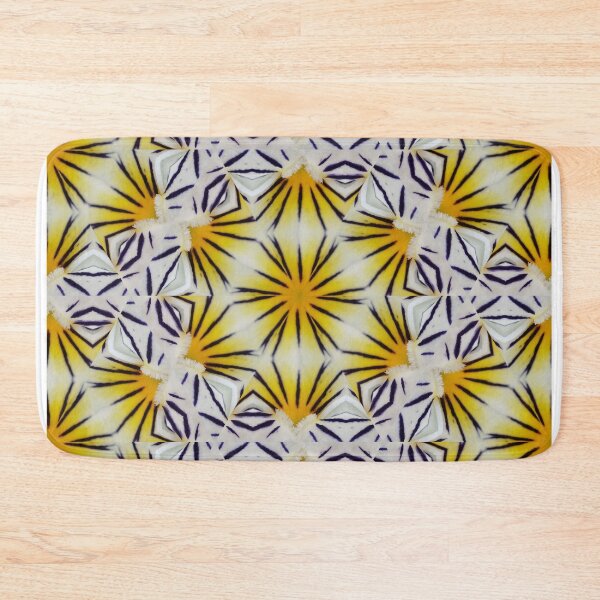 Item preview, Radiant Floral Pattern – Bold Yellow Abstract Design designed and sold by SilentBloomLab.