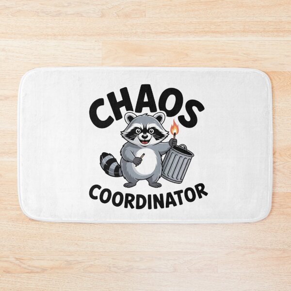 Item preview, Funny Chaos Manager Raccoon Trash Panda Meme Sticker designed and sold by Mr-wow.