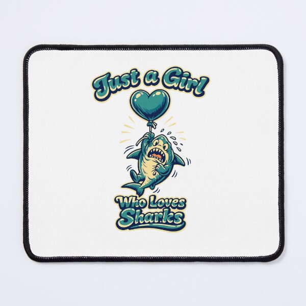 Item preview, Just a Girl Who Loves Sharks designed and sold by LuveraxArt.