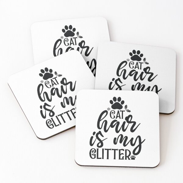 Item preview, Christmas Cat Hair Is My Glitter Quote - Festive Funny Holiday Gift designed and sold by FuzionRaptor.