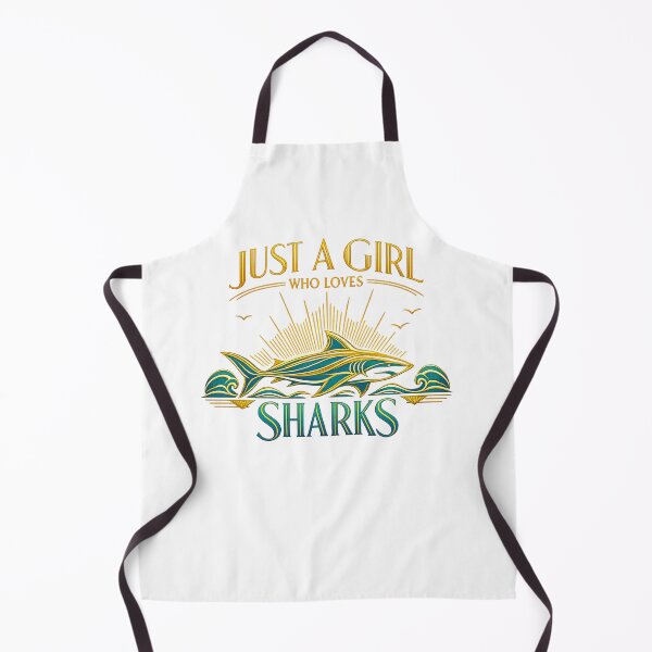 Item preview, Just a Girl Who Loves Sharks designed and sold by LuveraxArt.