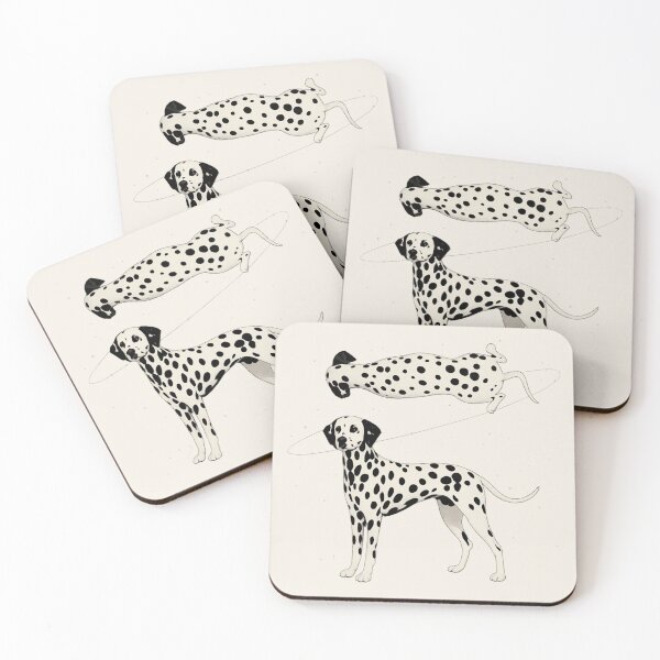Item preview, Minimal Dalmatian Pair Star Map Dog Art designed and sold by POD DYNASTY | Original Print On Demand T-Shirt Graphics.