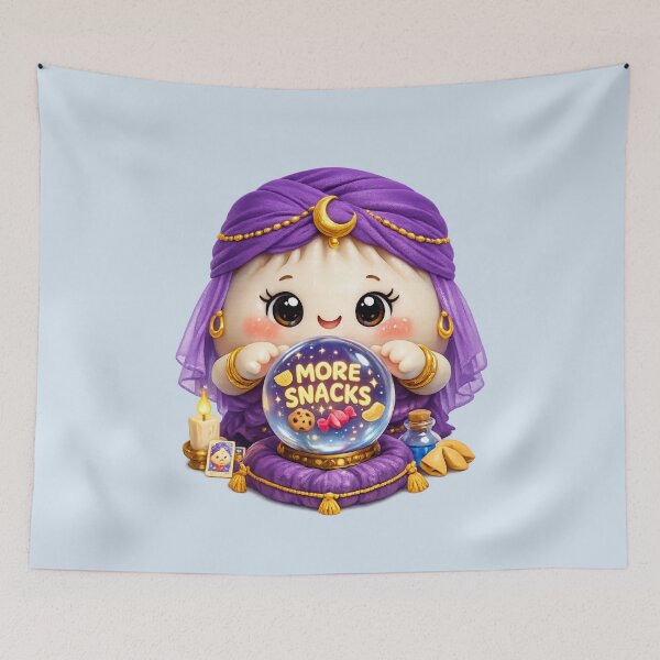Item preview, Cute Dumpling Fortune Teller | Kawaii Food Crystal Ball "More Snacks" 3D CGI designed and sold by Moons Studio.