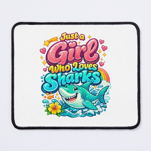 Item preview, Just a Girl Who Loves Sharks designed and sold by LuveraxArt.