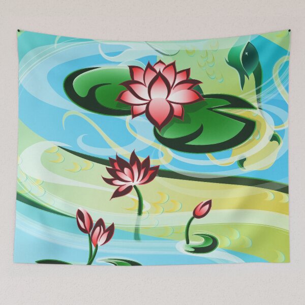 Item preview, Dragon of the Lotus Pond designed and sold by rhpotter.