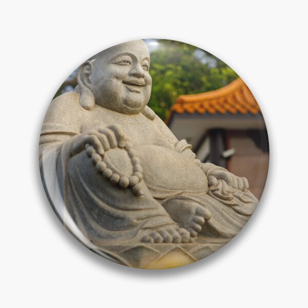 Item preview, Smiling Laughing Buddha Statue in Zen Garden designed and sold by agathamourao.