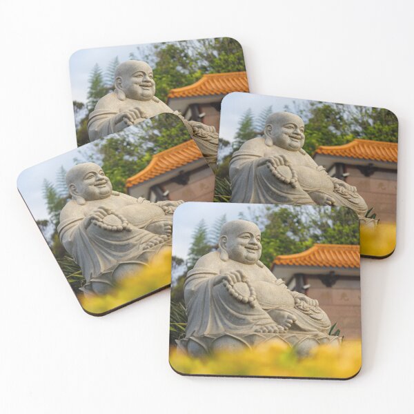 Item preview, Smiling Laughing Buddha Statue in Zen Garden designed and sold by agathamourao.
