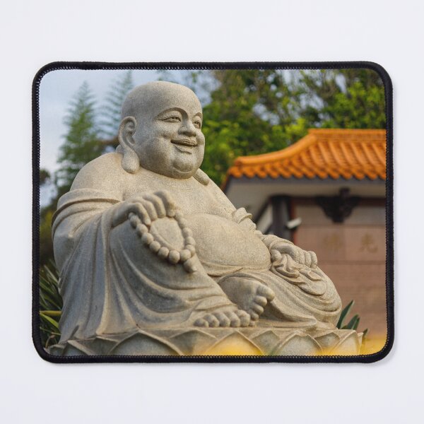Item preview, Smiling Laughing Buddha Statue in Zen Garden designed and sold by agathamourao.