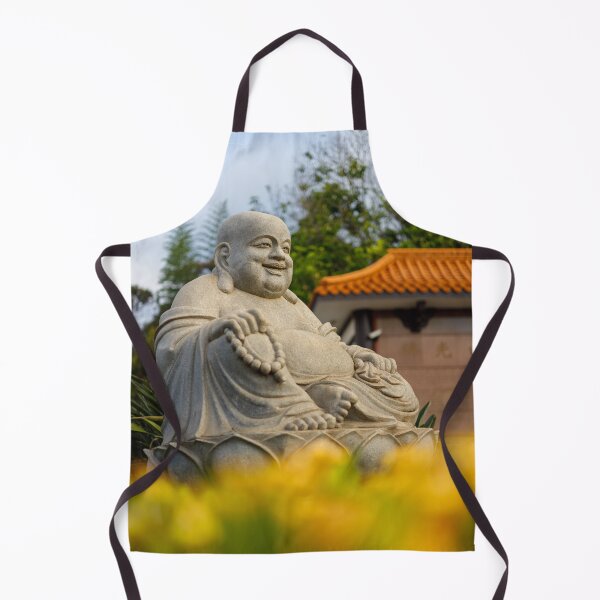 Item preview, Smiling Laughing Buddha Statue in Zen Garden designed and sold by agathamourao.