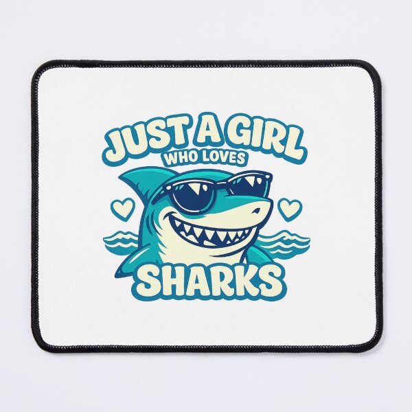 Item preview, Just a Girl Who Loves Sharks designed and sold by LuveraxArt.