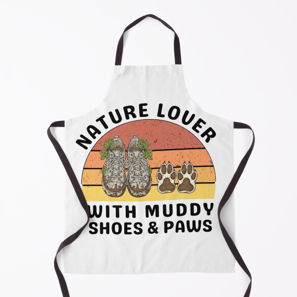 Item preview, Retro Nature Lover With Muddy Shoes and Paws Hiking Dog Lover designed and sold by waikibi ⭐⭐⭐⭐⭐.
