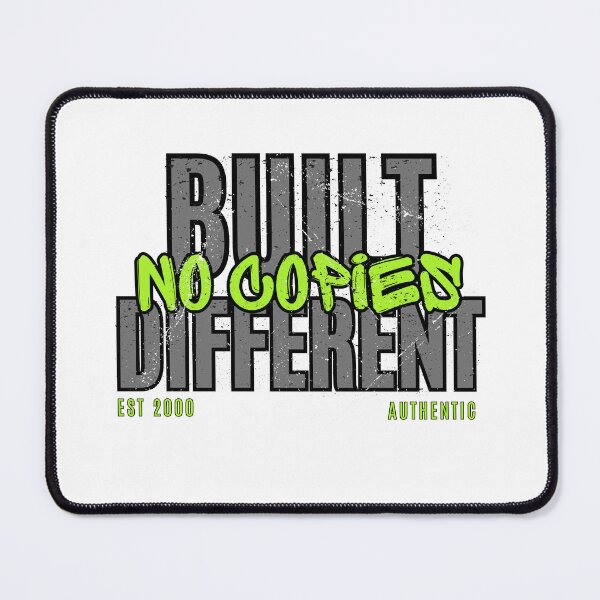 Item preview, Built Different No Copies Streetwear Graphic Bold Typography Design designed and sold by CH-4TEE.