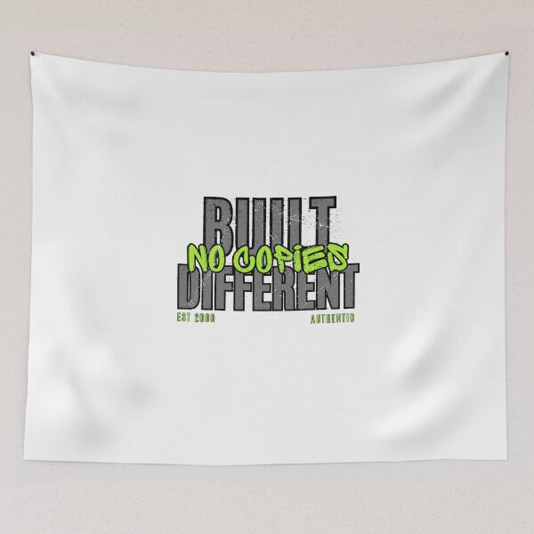 Item preview, Built Different No Copies Streetwear Graphic Bold Typography Design designed and sold by CH-4TEE.