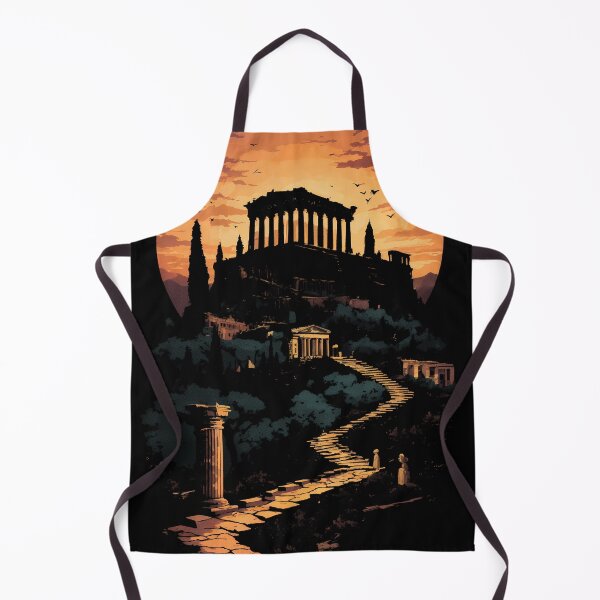 Item preview, Acropolis of Athens Negative Space Landscape – Surreal Parthenon Sunset Art designed and sold by JacksoonLester.