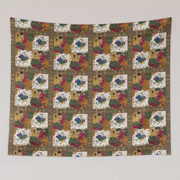 Item preview, Gold, blue, red. Abstraction. designed and sold by Natalia-Vlad.