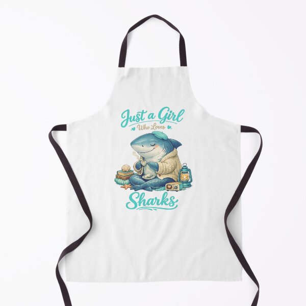 Item preview, Just a Girl Who Loves Sharks designed and sold by LuveraxArt.