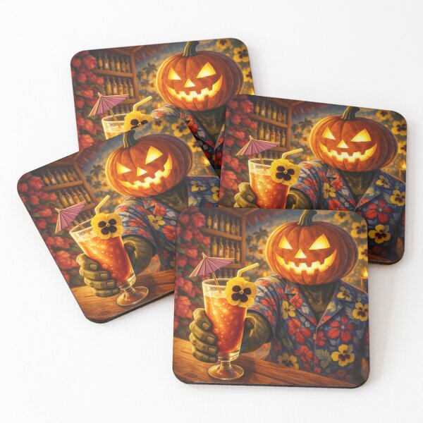 Item preview, Headless Horseman Island Vibes – Tropical Halloween Fantasy Art designed and sold by TheHorsemanRidesAgain.