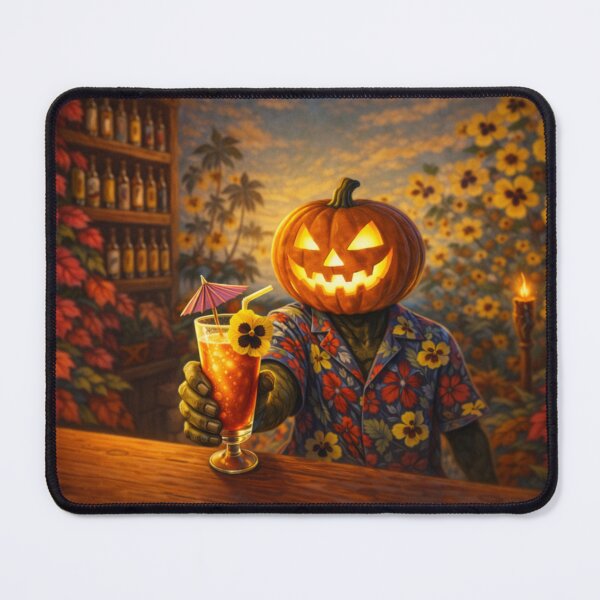 Item preview, Headless Horseman Island Vibes – Tropical Halloween Fantasy Art designed and sold by TheHorsemanRidesAgain.