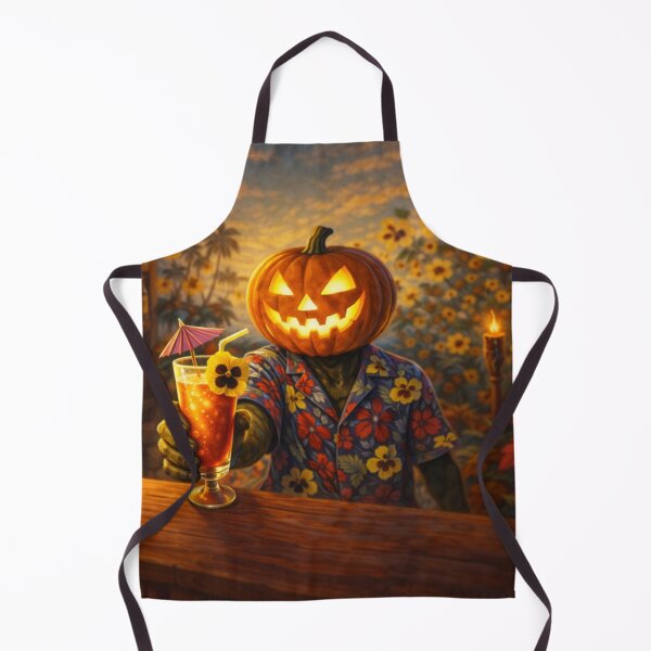 Item preview, Headless Horseman Island Vibes – Tropical Halloween Fantasy Art designed and sold by TheHorsemanRidesAgain.