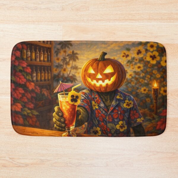 Item preview, Headless Horseman Island Vibes – Tropical Halloween Fantasy Art designed and sold by TheHorsemanRidesAgain.