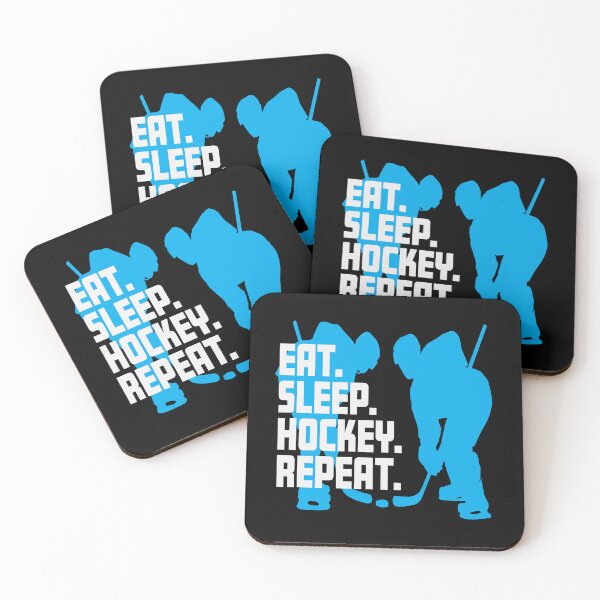 Item preview, Eat Sleep Hockey Repeat designed and sold by Rosemarie Guieb Designs.