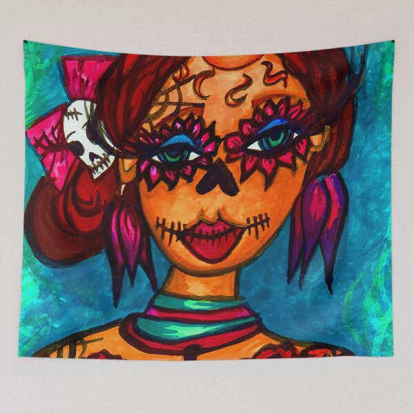 Item preview, Lady Day of the Dead designed and sold by artbyomega.