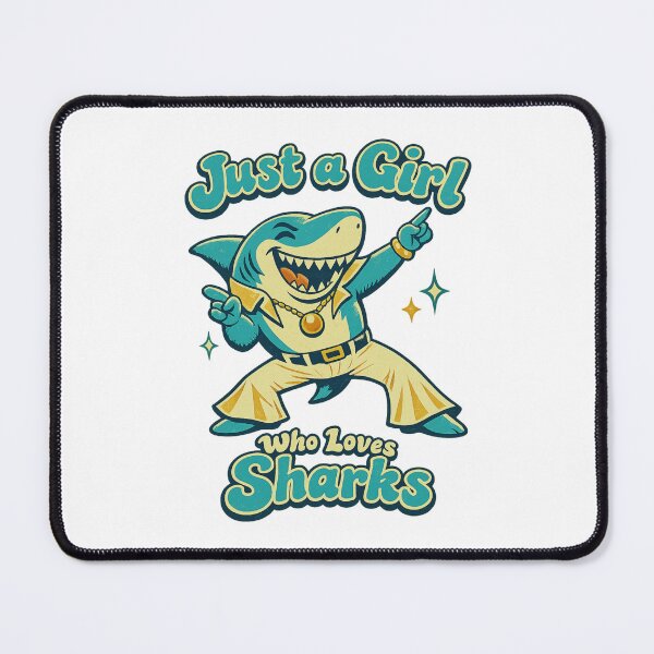 Item preview, Just a Girl Who Loves Sharks designed and sold by LuveraxArt.