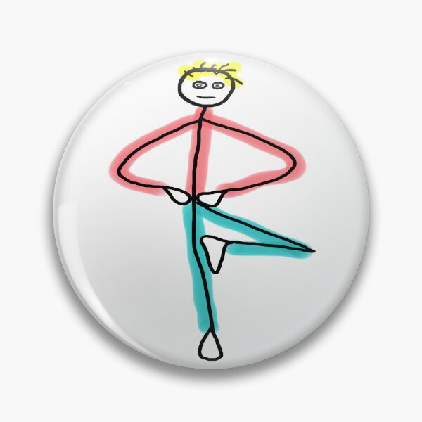 Item preview, Yoga Tree Pose Stickman designed and sold by Mark-Ewbie.