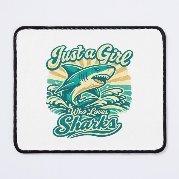Item preview, Just a Girl Who Loves Sharks designed and sold by LuveraxArt.