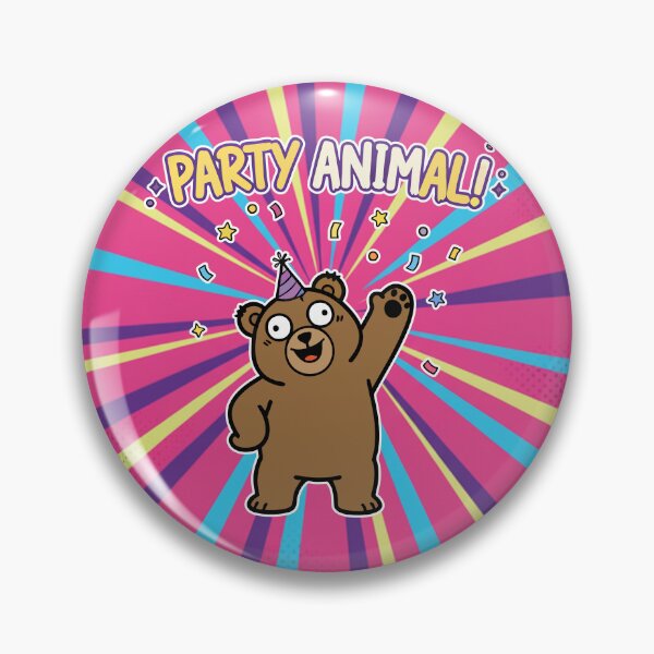 Item preview, Party Animal! Crazy Bear Cartoon designed and sold by Taridesign.