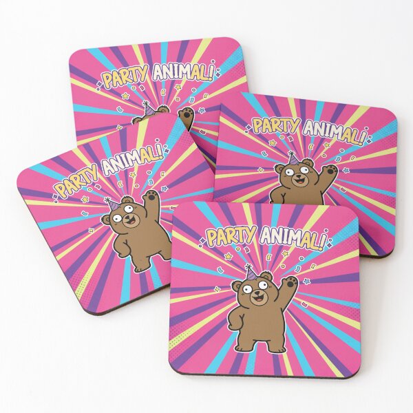 Item preview, Party Animal! Crazy Bear Cartoon designed and sold by Taridesign.