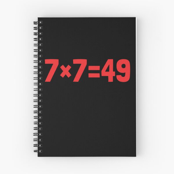 Item preview, 7×7=49 Multiplication Math Fact Education Student Teacher designed and sold by SofenArt.